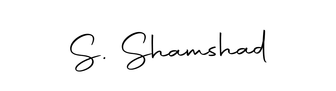 You can use this online signature creator to create a handwritten signature for the name S. Shamshad. This is the best online autograph maker. S. Shamshad signature style 10 images and pictures png