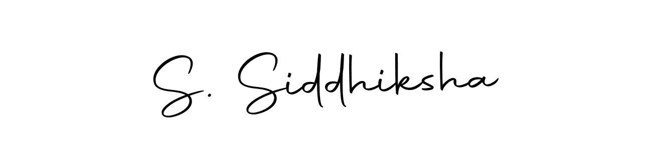 The best way (Autography-DOLnW) to make a short signature is to pick only two or three words in your name. The name S. Siddhiksha include a total of six letters. For converting this name. S. Siddhiksha signature style 10 images and pictures png