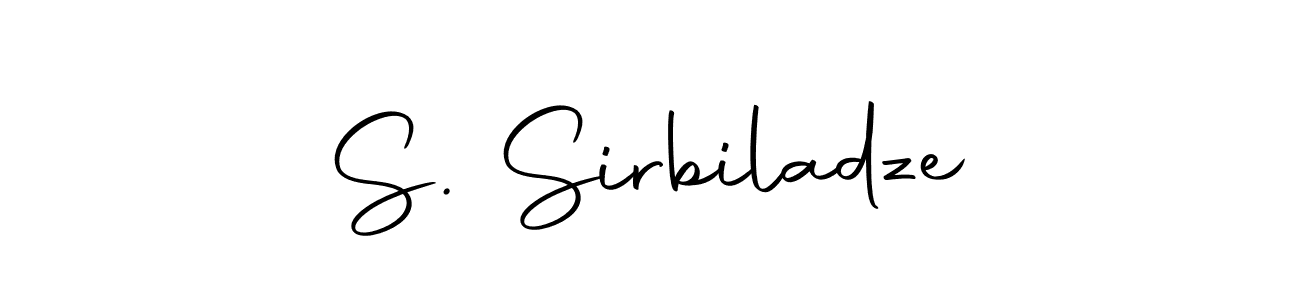 Make a beautiful signature design for name S. Sirbiladze. With this signature (Autography-DOLnW) style, you can create a handwritten signature for free. S. Sirbiladze signature style 10 images and pictures png