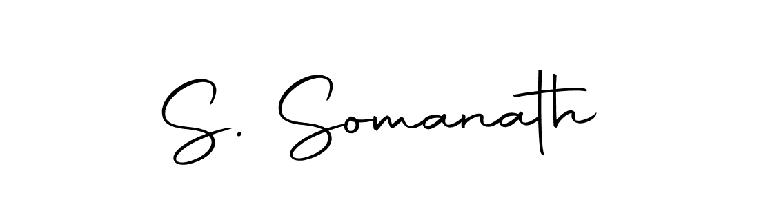 How to make S. Somanath name signature. Use Autography-DOLnW style for creating short signs online. This is the latest handwritten sign. S. Somanath signature style 10 images and pictures png