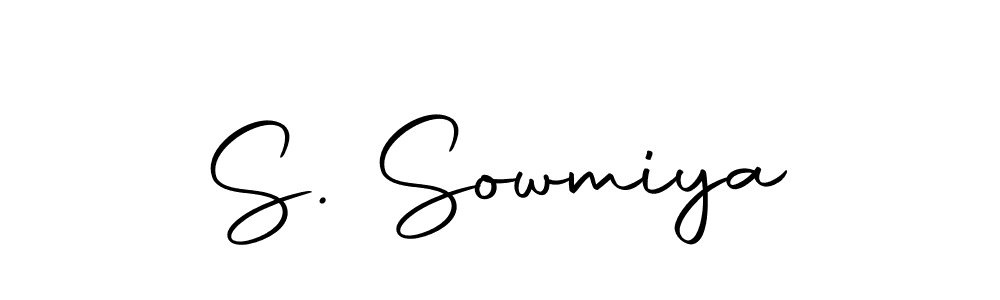 You should practise on your own different ways (Autography-DOLnW) to write your name (S. Sowmiya) in signature. don't let someone else do it for you. S. Sowmiya signature style 10 images and pictures png