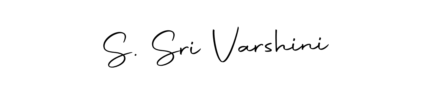 Use a signature maker to create a handwritten signature online. With this signature software, you can design (Autography-DOLnW) your own signature for name S. Sri Varshini. S. Sri Varshini signature style 10 images and pictures png
