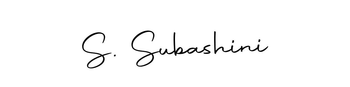 You should practise on your own different ways (Autography-DOLnW) to write your name (S. Subashini) in signature. don't let someone else do it for you. S. Subashini signature style 10 images and pictures png