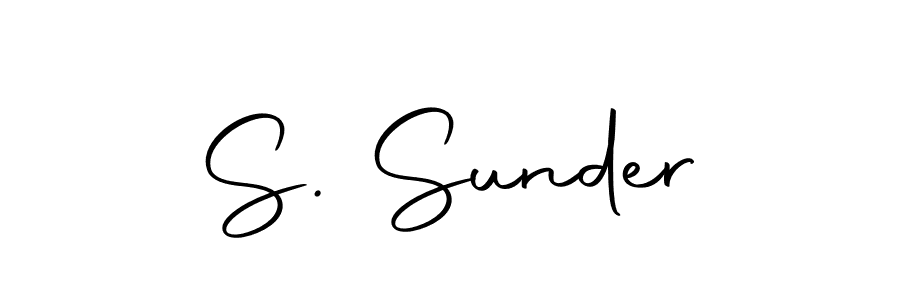 The best way (Autography-DOLnW) to make a short signature is to pick only two or three words in your name. The name S. Sunder include a total of six letters. For converting this name. S. Sunder signature style 10 images and pictures png