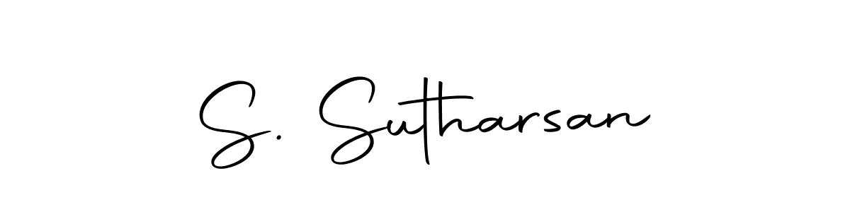 Use a signature maker to create a handwritten signature online. With this signature software, you can design (Autography-DOLnW) your own signature for name S. Sutharsan. S. Sutharsan signature style 10 images and pictures png