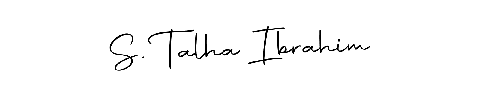 Make a short S. Talha Ibrahim signature style. Manage your documents anywhere anytime using Autography-DOLnW. Create and add eSignatures, submit forms, share and send files easily. S. Talha Ibrahim signature style 10 images and pictures png