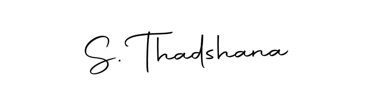 if you are searching for the best signature style for your name S. Thadshana. so please give up your signature search. here we have designed multiple signature styles  using Autography-DOLnW. S. Thadshana signature style 10 images and pictures png