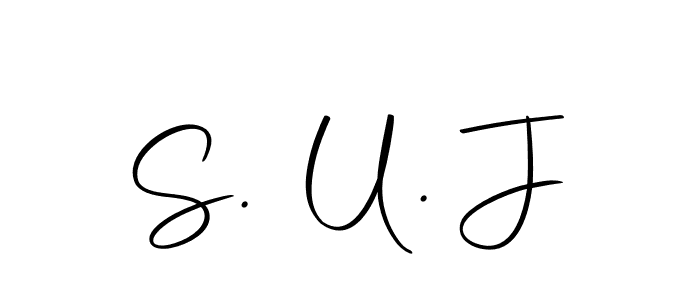 How to make S. U. J signature? Autography-DOLnW is a professional autograph style. Create handwritten signature for S. U. J name. S. U. J signature style 10 images and pictures png
