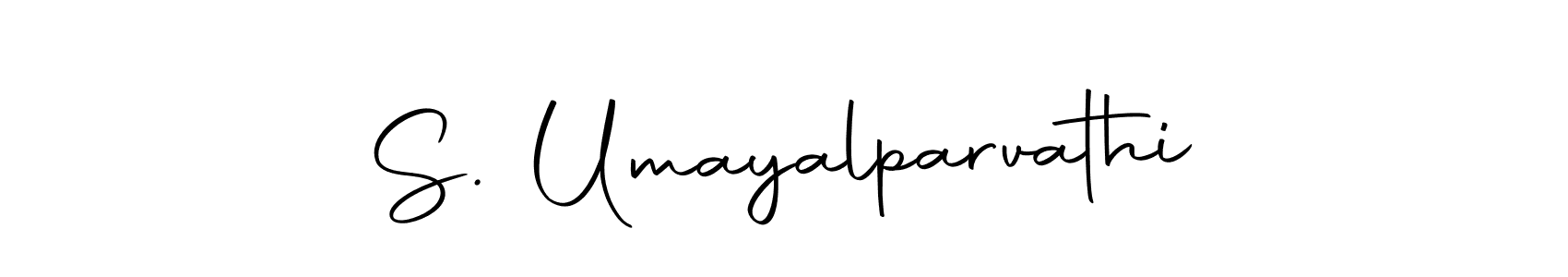 You should practise on your own different ways (Autography-DOLnW) to write your name (S. Umayalparvathi) in signature. don't let someone else do it for you. S. Umayalparvathi signature style 10 images and pictures png