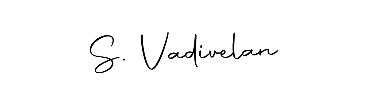 Create a beautiful signature design for name S. Vadivelan. With this signature (Autography-DOLnW) fonts, you can make a handwritten signature for free. S. Vadivelan signature style 10 images and pictures png