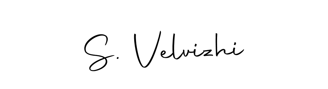 Use a signature maker to create a handwritten signature online. With this signature software, you can design (Autography-DOLnW) your own signature for name S. Velvizhi. S. Velvizhi signature style 10 images and pictures png