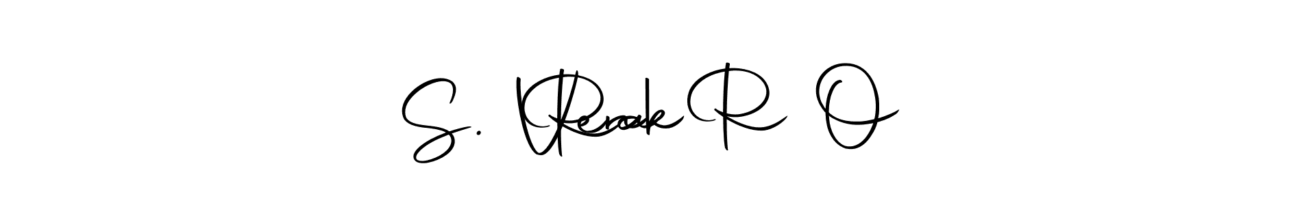 How to make S. Venk      Ra R O signature? Autography-DOLnW is a professional autograph style. Create handwritten signature for S. Venk      Ra R O name. S. Venk      Ra R O signature style 10 images and pictures png