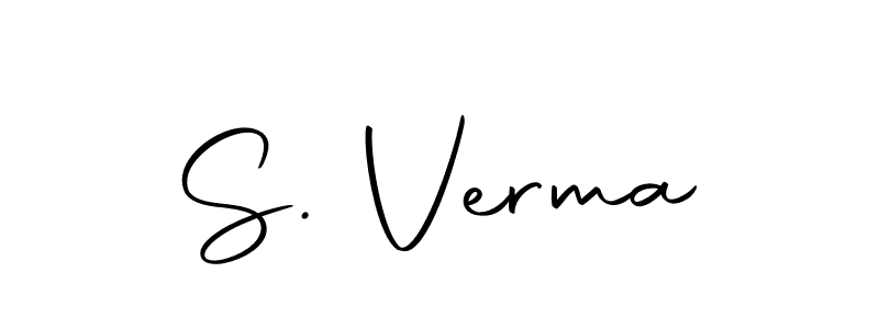 Make a beautiful signature design for name S. Verma. With this signature (Autography-DOLnW) style, you can create a handwritten signature for free. S. Verma signature style 10 images and pictures png