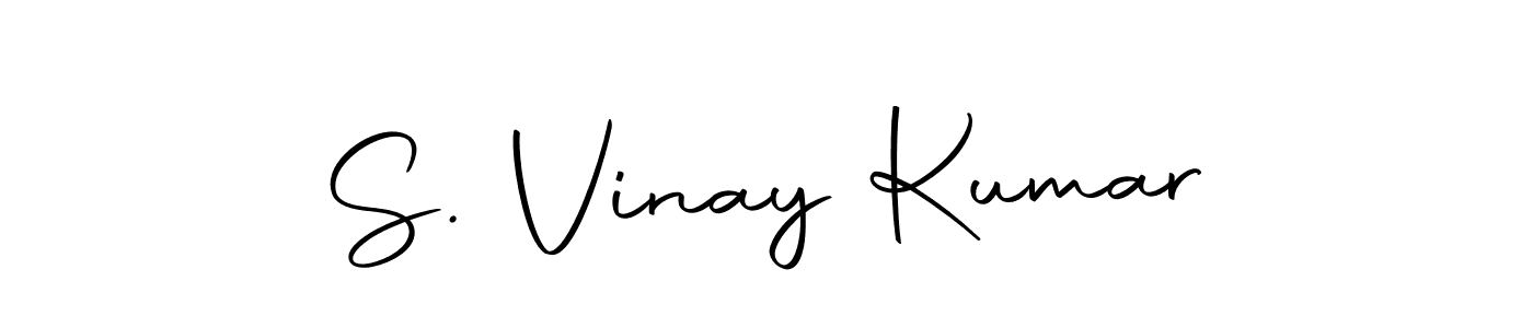 Create a beautiful signature design for name S. Vinay Kumar. With this signature (Autography-DOLnW) fonts, you can make a handwritten signature for free. S. Vinay Kumar signature style 10 images and pictures png