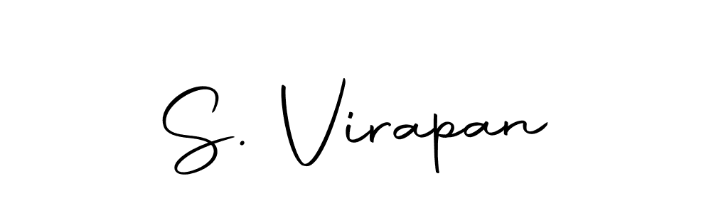 How to make S. Virapan name signature. Use Autography-DOLnW style for creating short signs online. This is the latest handwritten sign. S. Virapan signature style 10 images and pictures png
