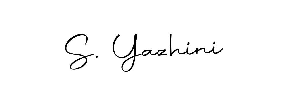 Use a signature maker to create a handwritten signature online. With this signature software, you can design (Autography-DOLnW) your own signature for name S. Yazhini. S. Yazhini signature style 10 images and pictures png