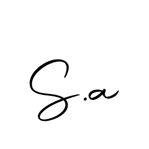 How to make S.a name signature. Use Autography-DOLnW style for creating short signs online. This is the latest handwritten sign. S.a signature style 10 images and pictures png