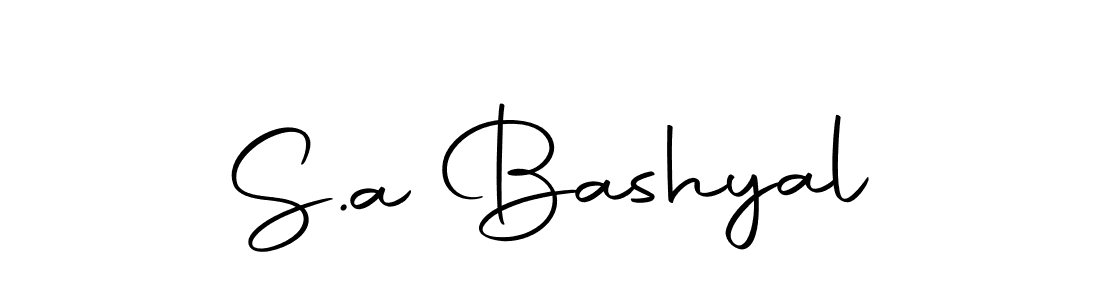 Design your own signature with our free online signature maker. With this signature software, you can create a handwritten (Autography-DOLnW) signature for name S.a Bashyal. S.a Bashyal signature style 10 images and pictures png