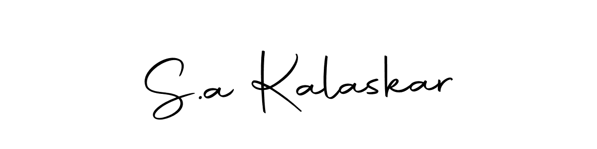 Make a beautiful signature design for name S.a Kalaskar. Use this online signature maker to create a handwritten signature for free. S.a Kalaskar signature style 10 images and pictures png