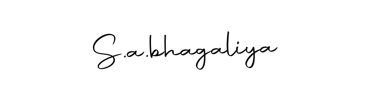 You should practise on your own different ways (Autography-DOLnW) to write your name (S.a.bhagaliya) in signature. don't let someone else do it for you. S.a.bhagaliya signature style 10 images and pictures png