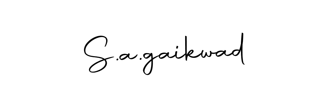 The best way (Autography-DOLnW) to make a short signature is to pick only two or three words in your name. The name S.a.gaikwad include a total of six letters. For converting this name. S.a.gaikwad signature style 10 images and pictures png