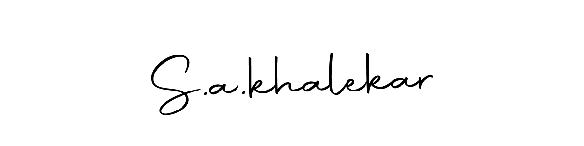 Create a beautiful signature design for name S.a.khalekar. With this signature (Autography-DOLnW) fonts, you can make a handwritten signature for free. S.a.khalekar signature style 10 images and pictures png