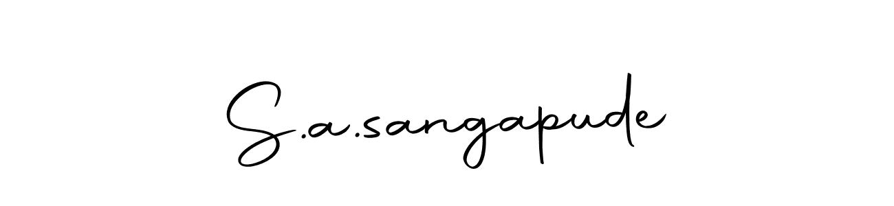Use a signature maker to create a handwritten signature online. With this signature software, you can design (Autography-DOLnW) your own signature for name S.a.sangapude. S.a.sangapude signature style 10 images and pictures png
