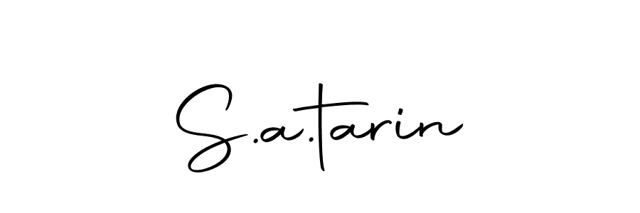 How to make S.a.tarin name signature. Use Autography-DOLnW style for creating short signs online. This is the latest handwritten sign. S.a.tarin signature style 10 images and pictures png