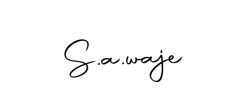 Make a beautiful signature design for name S.a.waje. With this signature (Autography-DOLnW) style, you can create a handwritten signature for free. S.a.waje signature style 10 images and pictures png