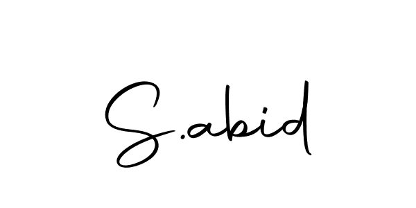 Also You can easily find your signature by using the search form. We will create S.abid name handwritten signature images for you free of cost using Autography-DOLnW sign style. S.abid signature style 10 images and pictures png