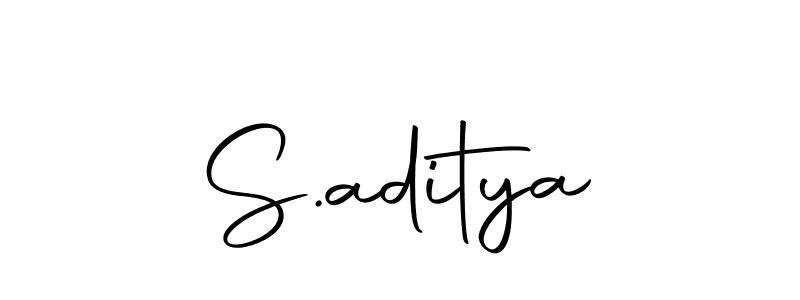 Use a signature maker to create a handwritten signature online. With this signature software, you can design (Autography-DOLnW) your own signature for name S.aditya. S.aditya signature style 10 images and pictures png