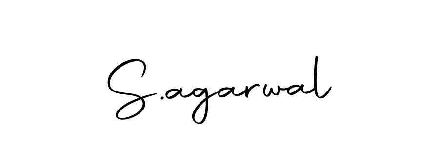 Make a beautiful signature design for name S.agarwal. Use this online signature maker to create a handwritten signature for free. S.agarwal signature style 10 images and pictures png