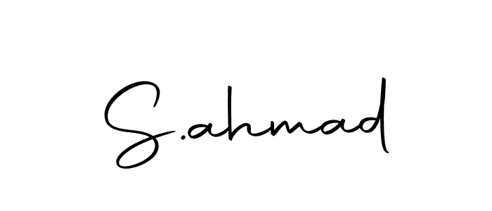 Create a beautiful signature design for name S.ahmad. With this signature (Autography-DOLnW) fonts, you can make a handwritten signature for free. S.ahmad signature style 10 images and pictures png