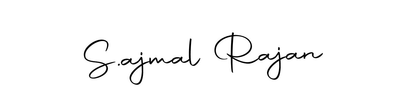 The best way (Autography-DOLnW) to make a short signature is to pick only two or three words in your name. The name S.ajmal Rajan include a total of six letters. For converting this name. S.ajmal Rajan signature style 10 images and pictures png