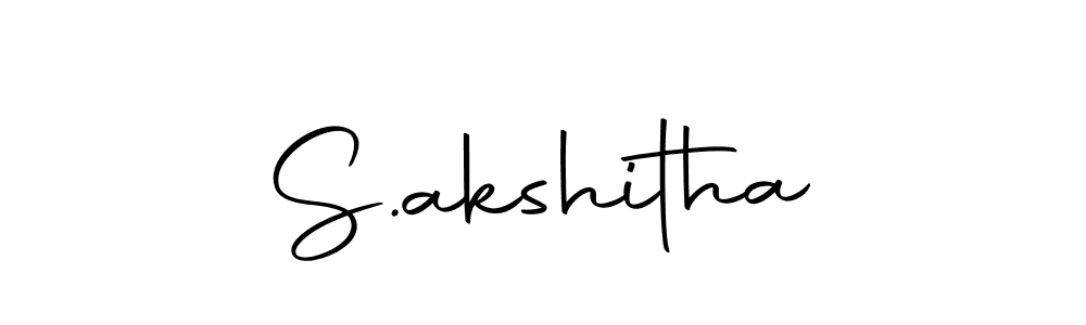 Make a beautiful signature design for name S.akshitha. Use this online signature maker to create a handwritten signature for free. S.akshitha signature style 10 images and pictures png