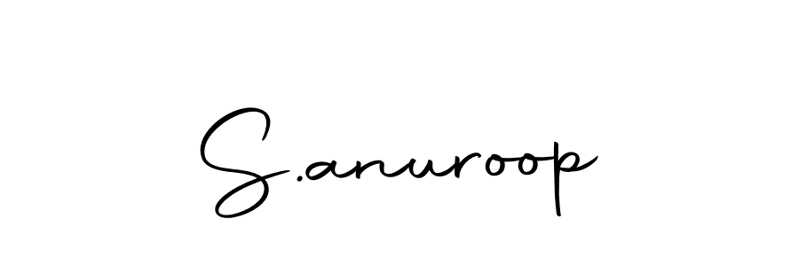 The best way (Autography-DOLnW) to make a short signature is to pick only two or three words in your name. The name S.anuroop include a total of six letters. For converting this name. S.anuroop signature style 10 images and pictures png