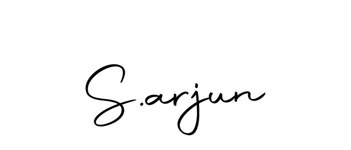 Design your own signature with our free online signature maker. With this signature software, you can create a handwritten (Autography-DOLnW) signature for name S.arjun. S.arjun signature style 10 images and pictures png