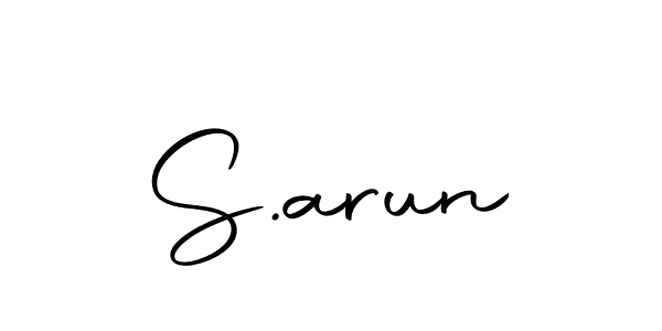 Design your own signature with our free online signature maker. With this signature software, you can create a handwritten (Autography-DOLnW) signature for name S.arun. S.arun signature style 10 images and pictures png