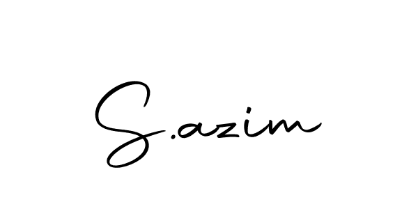 Make a beautiful signature design for name S.azim. Use this online signature maker to create a handwritten signature for free. S.azim signature style 10 images and pictures png