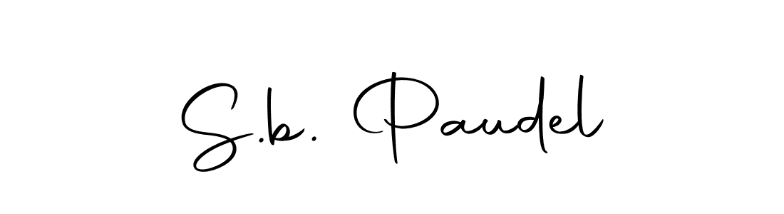 S.b. Paudel stylish signature style. Best Handwritten Sign (Autography-DOLnW) for my name. Handwritten Signature Collection Ideas for my name S.b. Paudel. S.b. Paudel signature style 10 images and pictures png