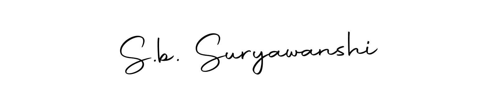 How to make S.b. Suryawanshi signature? Autography-DOLnW is a professional autograph style. Create handwritten signature for S.b. Suryawanshi name. S.b. Suryawanshi signature style 10 images and pictures png