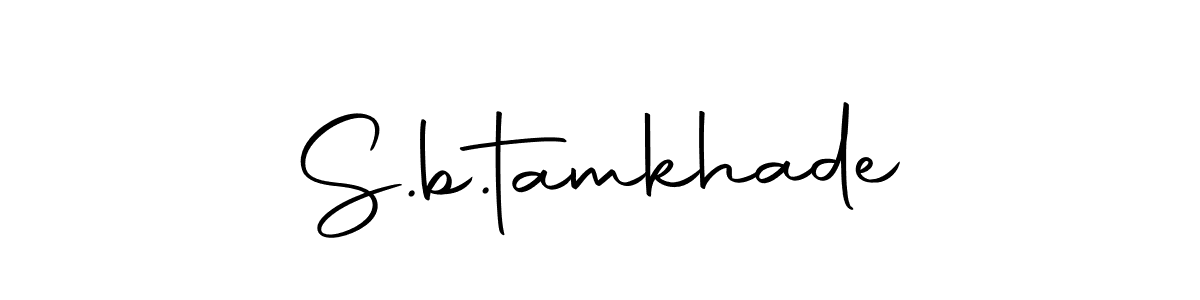 Design your own signature with our free online signature maker. With this signature software, you can create a handwritten (Autography-DOLnW) signature for name S.b.tamkhade. S.b.tamkhade signature style 10 images and pictures png