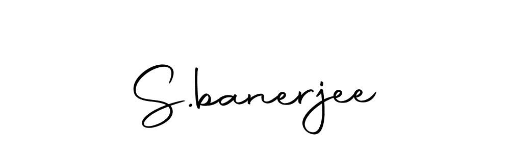 Use a signature maker to create a handwritten signature online. With this signature software, you can design (Autography-DOLnW) your own signature for name S.banerjee. S.banerjee signature style 10 images and pictures png