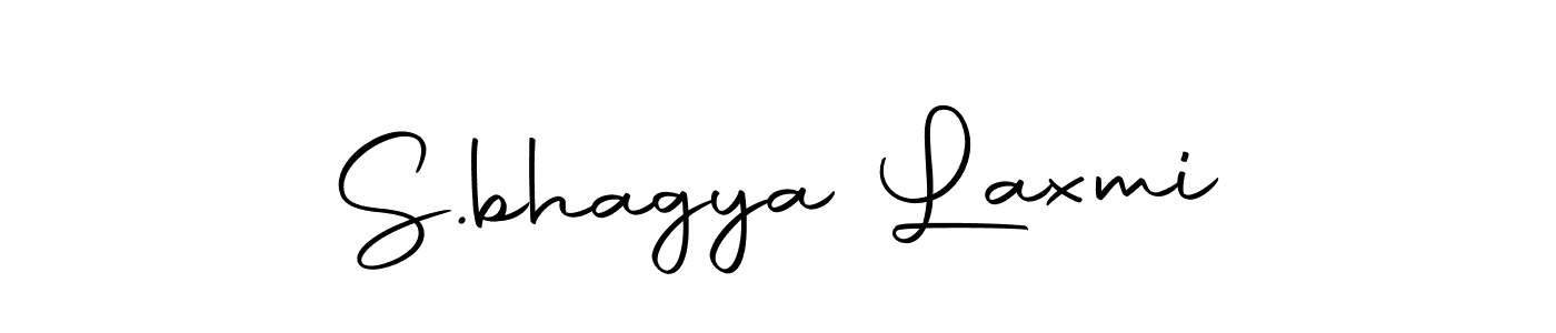 Use a signature maker to create a handwritten signature online. With this signature software, you can design (Autography-DOLnW) your own signature for name S.bhagya Laxmi. S.bhagya Laxmi signature style 10 images and pictures png