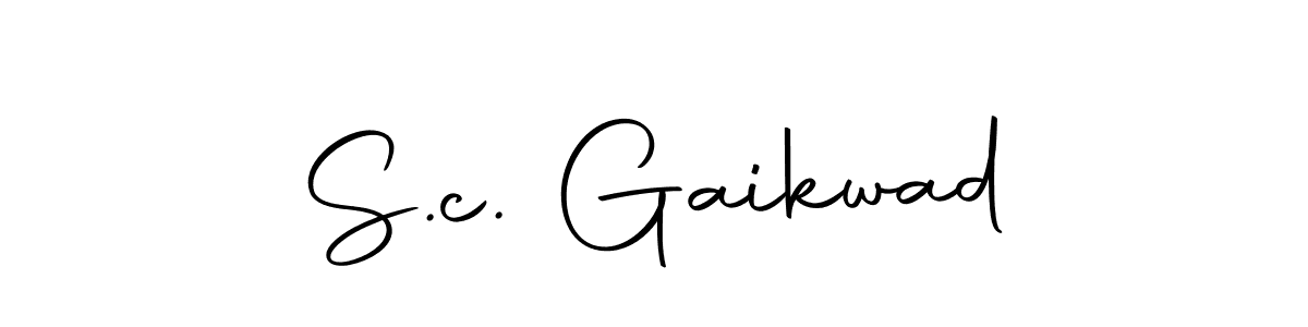 How to Draw S.c. Gaikwad signature style? Autography-DOLnW is a latest design signature styles for name S.c. Gaikwad. S.c. Gaikwad signature style 10 images and pictures png