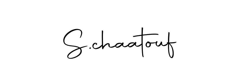 Create a beautiful signature design for name S.chaatouf. With this signature (Autography-DOLnW) fonts, you can make a handwritten signature for free. S.chaatouf signature style 10 images and pictures png