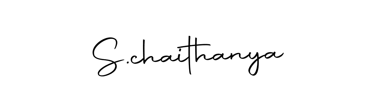 Design your own signature with our free online signature maker. With this signature software, you can create a handwritten (Autography-DOLnW) signature for name S.chaithanya. S.chaithanya signature style 10 images and pictures png