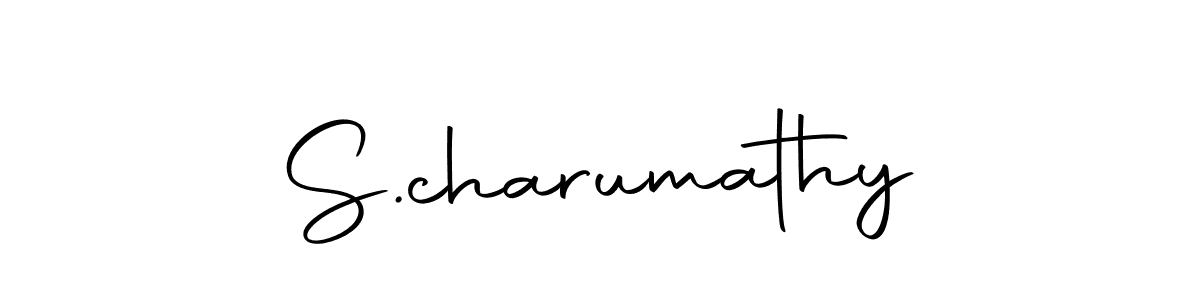 Create a beautiful signature design for name S.charumathy. With this signature (Autography-DOLnW) fonts, you can make a handwritten signature for free. S.charumathy signature style 10 images and pictures png