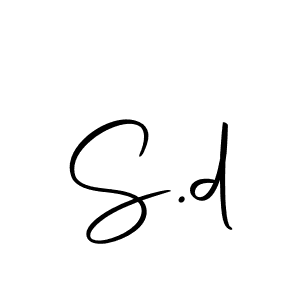 Similarly Autography-DOLnW is the best handwritten signature design. Signature creator online .You can use it as an online autograph creator for name S.d. S.d signature style 10 images and pictures png