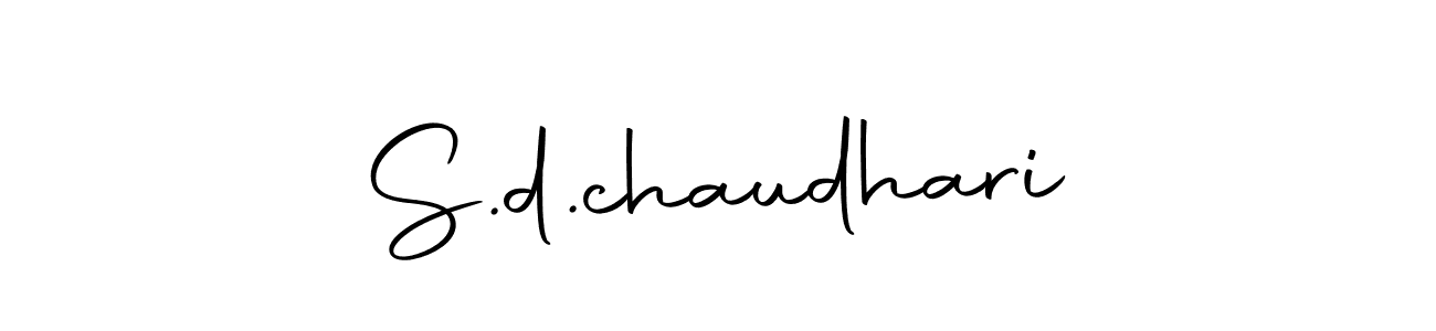 Design your own signature with our free online signature maker. With this signature software, you can create a handwritten (Autography-DOLnW) signature for name S.d.chaudhari. S.d.chaudhari signature style 10 images and pictures png